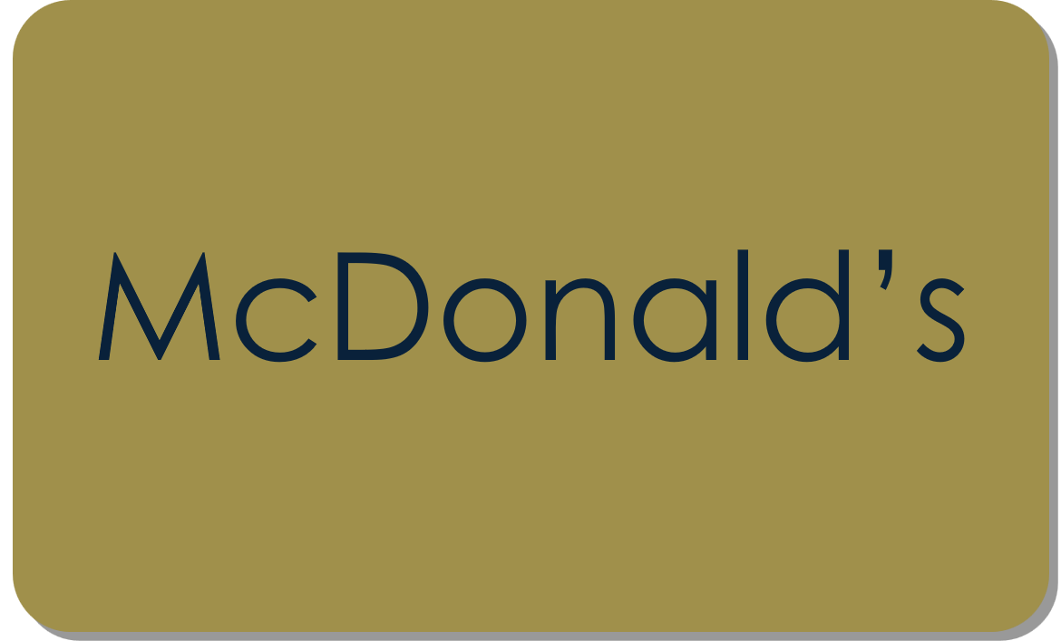 McDonald's gavekort